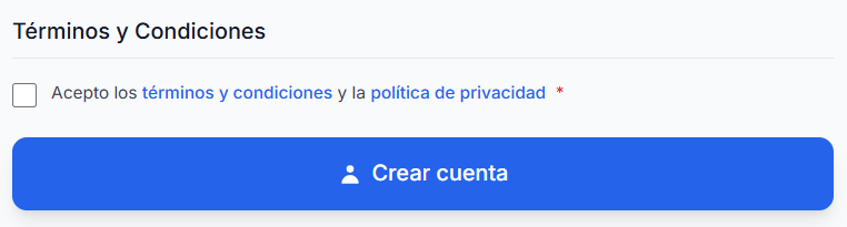 Crea tu cuenta. - Paso 2
