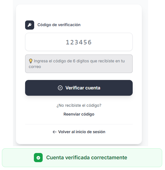 Verifica tu correo electrónico. - Paso 3